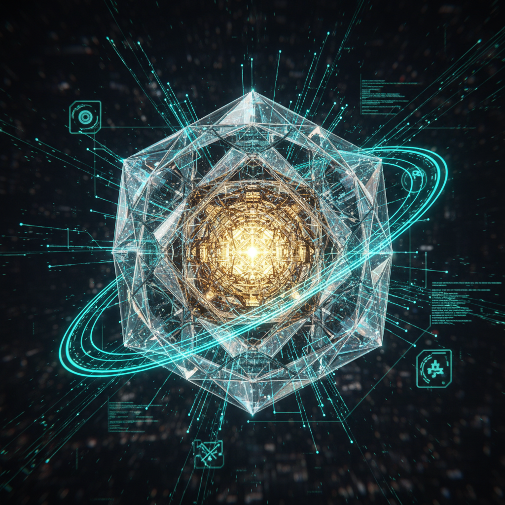 SDI Core crystalline intelligence artifact — technical diagram